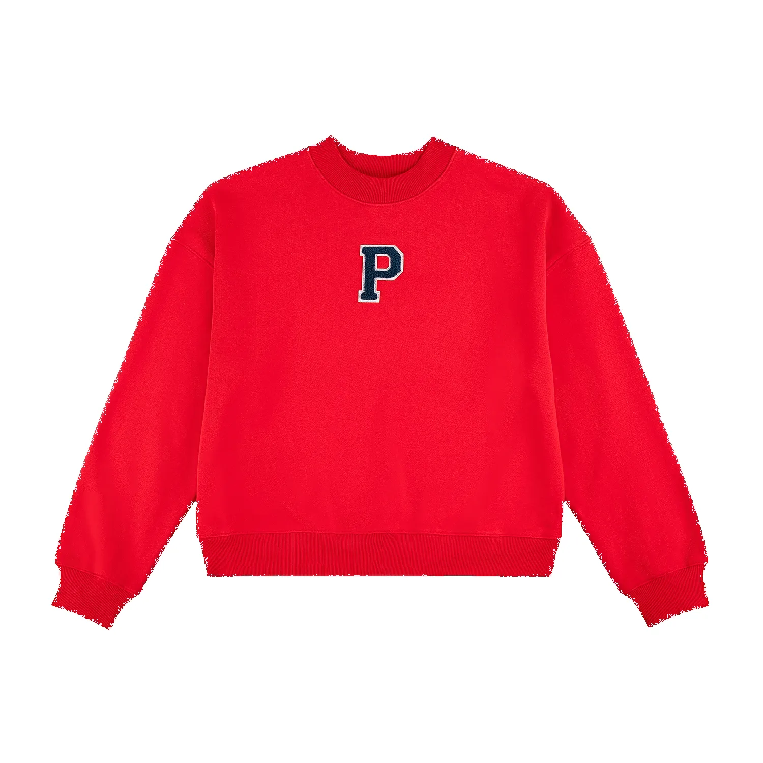 Chenille Shrunken Mockneck Sweatshirt sold by Parke Official