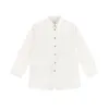 White Long Sleeve Denim Romper sold by Parke Official
