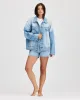 Light Wash Oversized Jean Jacket sold by Parke Official