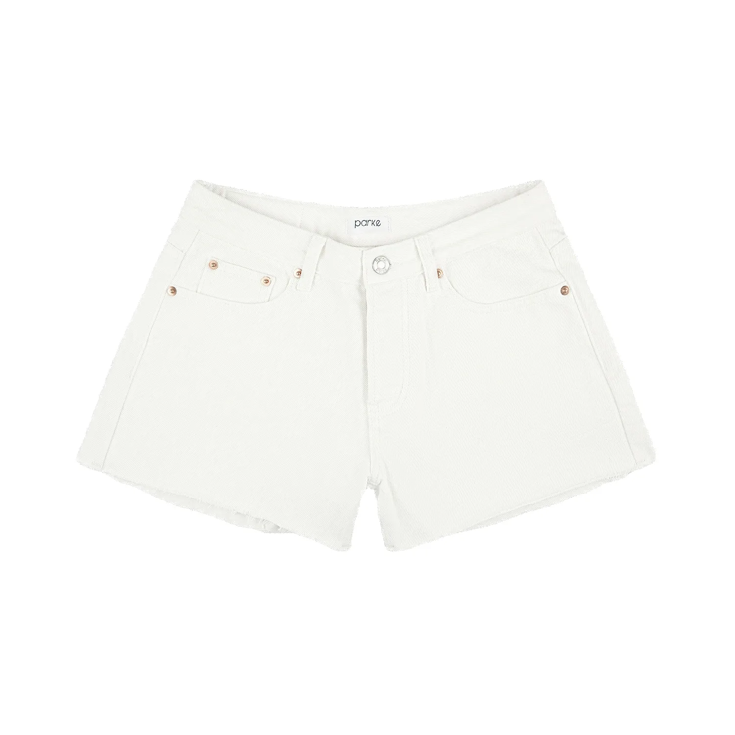 White Baggy Shorts sold by Parke Official
