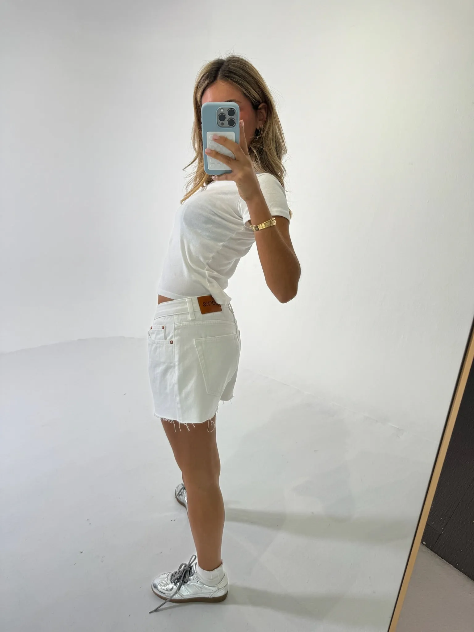 White Baggy Shorts sold by Parke Official product image thumbnail 5