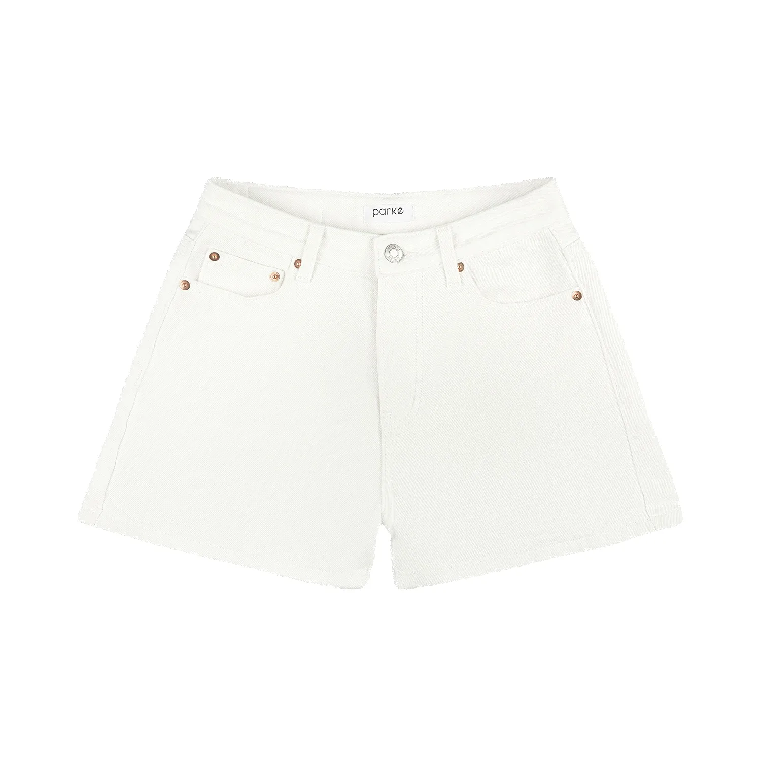 White 90's Shorts sold by Parke Official