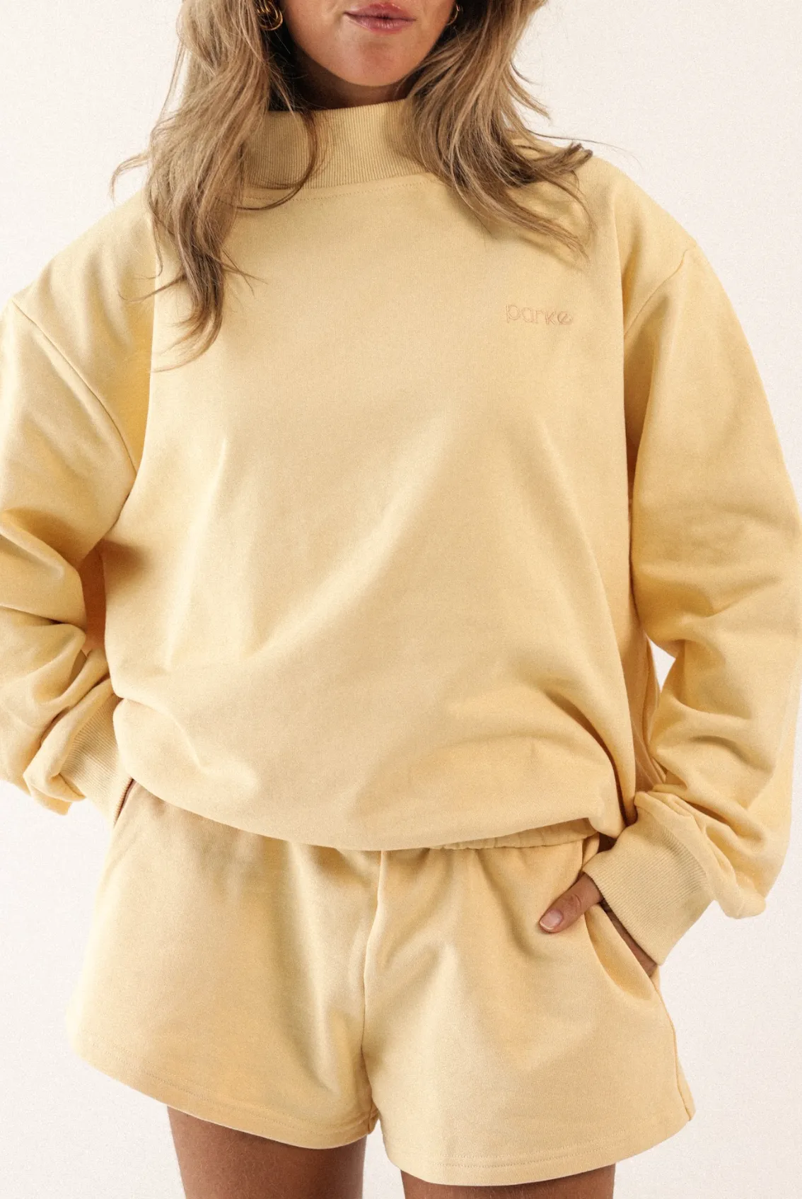 Embroidered Mockneck Sweatshirt sold by Parke Official product image thumbnail 2