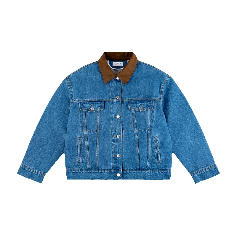 Sherpa Lined Denim Jacket sold by Parke Official