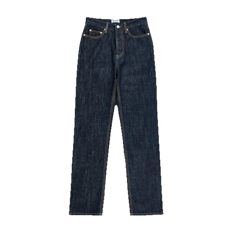 Dark Wash 90's Straight Jean sold by Parke Official