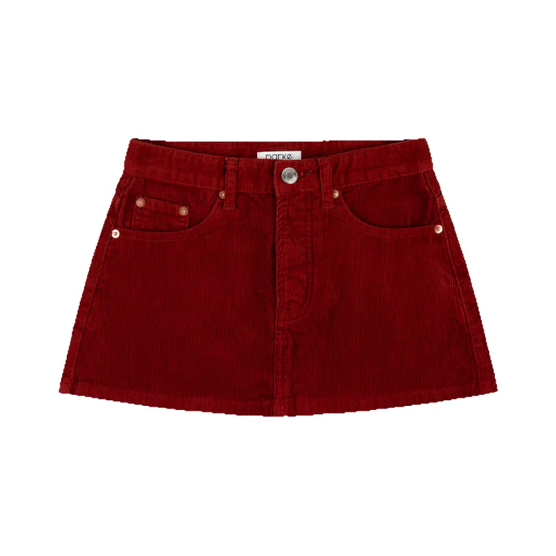 Corduroy Mini Skirt sold by Parke Official