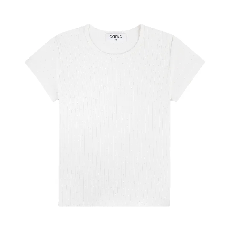 Pointelle Tee made by Parke Official