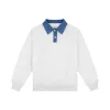 Denim Collar Sweat Rugby sold by Parke Official