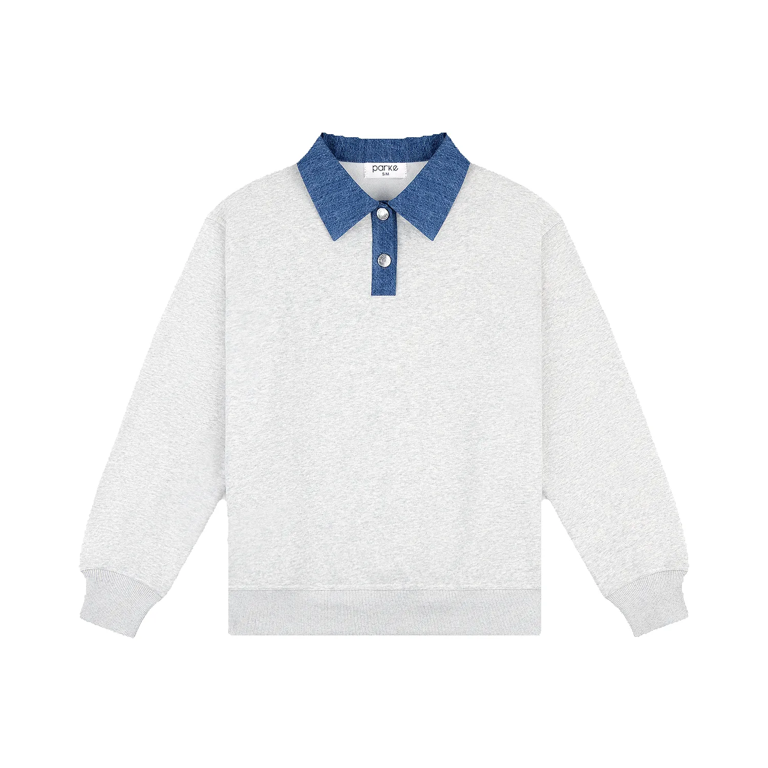 Denim Collar Sweat Rugby sold by Parke Official