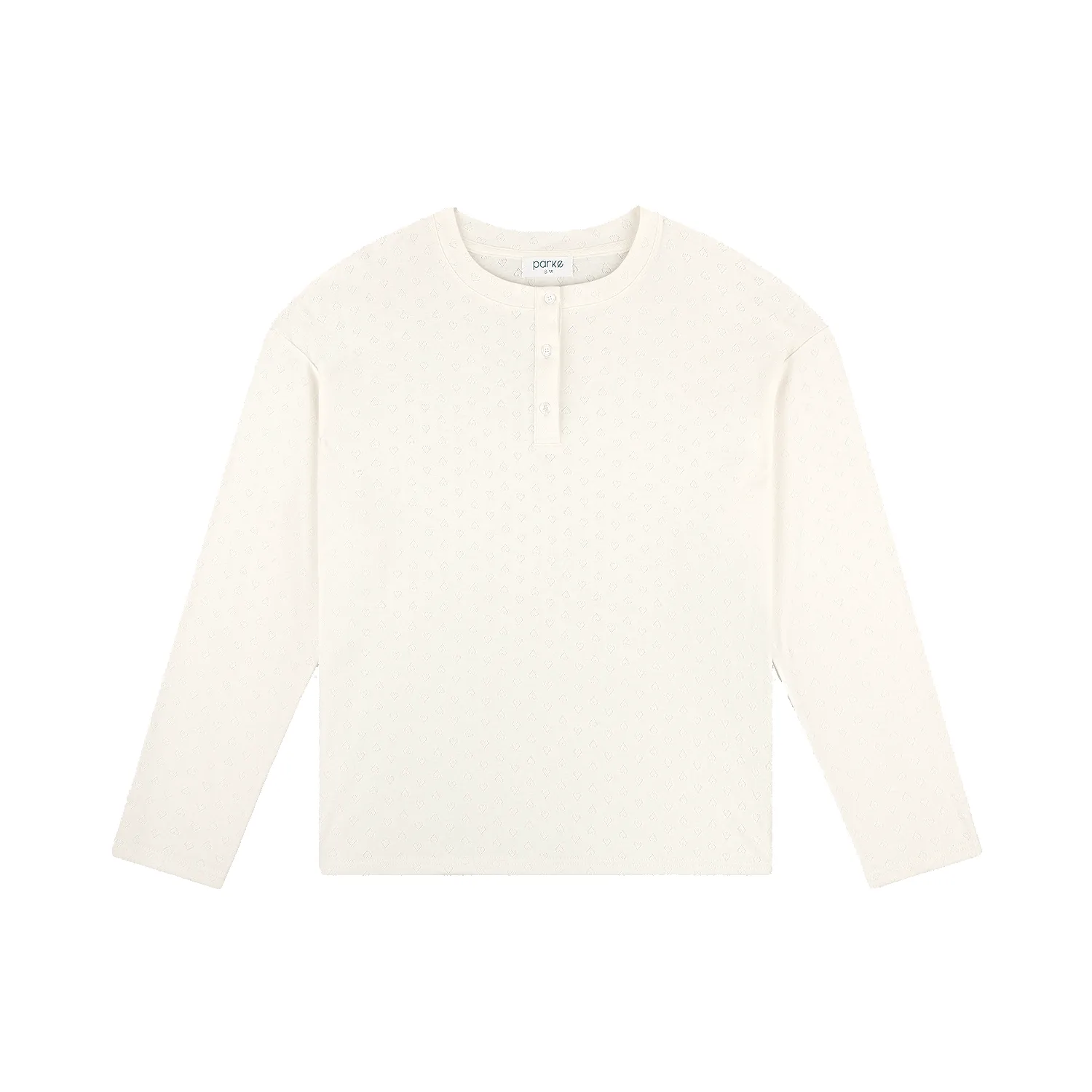 Heart Pointelle Henley sold by Parke Official product image thumbnail 2