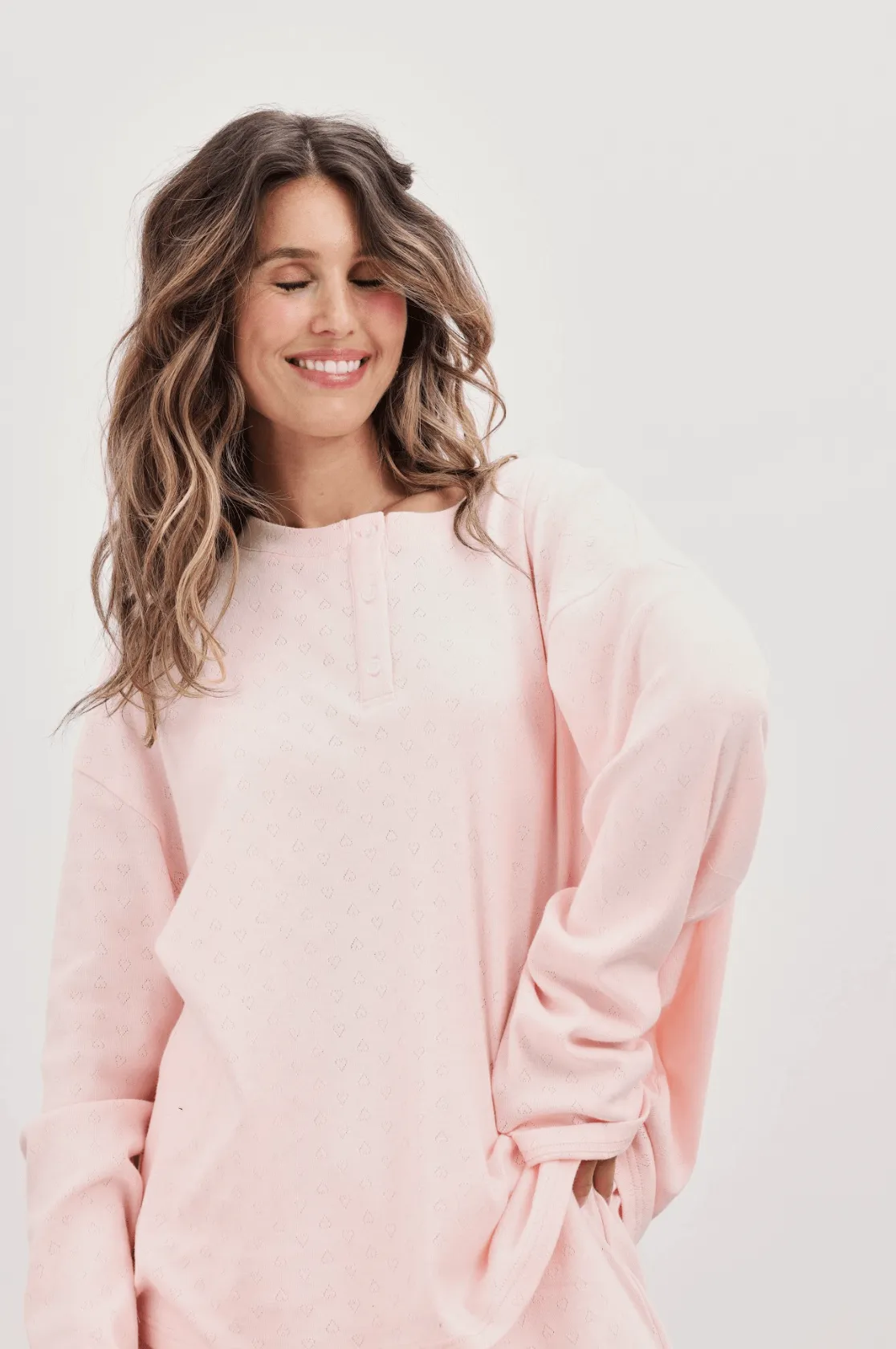 Heart Pointelle Henley sold by Parke Official product image thumbnail 4