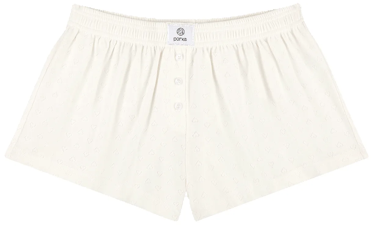 Heart Pointelle Boxer Shorts sold by Parke Official product image thumbnail 3