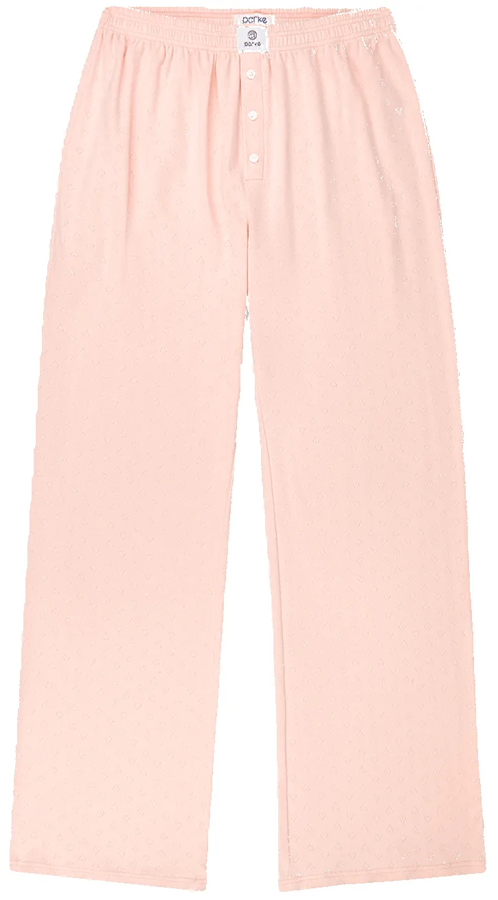 Heart Pointelle Boxer Pants sold by Parke Official