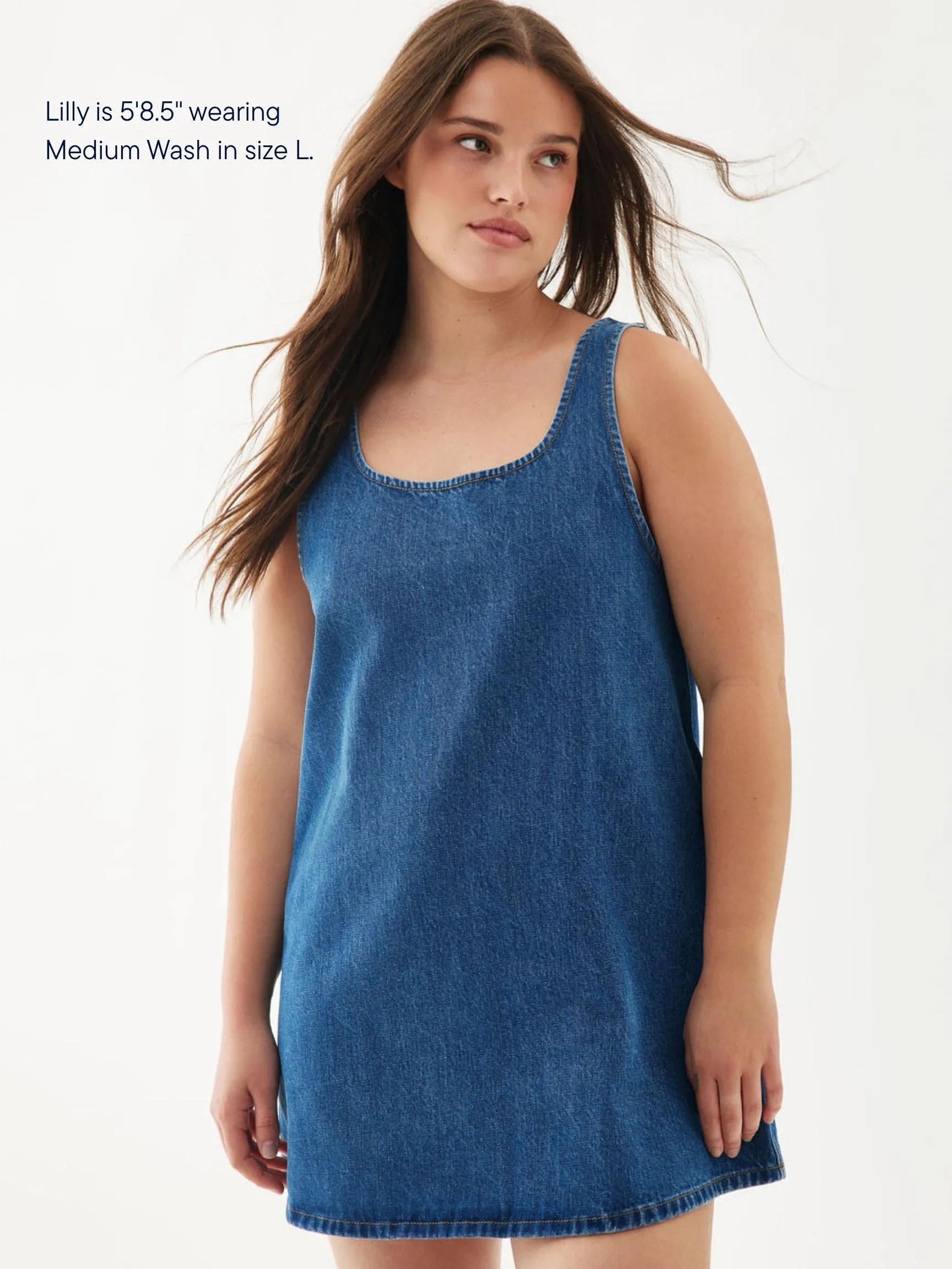 Denim Mini Dress sold by Parke Official product image thumbnail 4