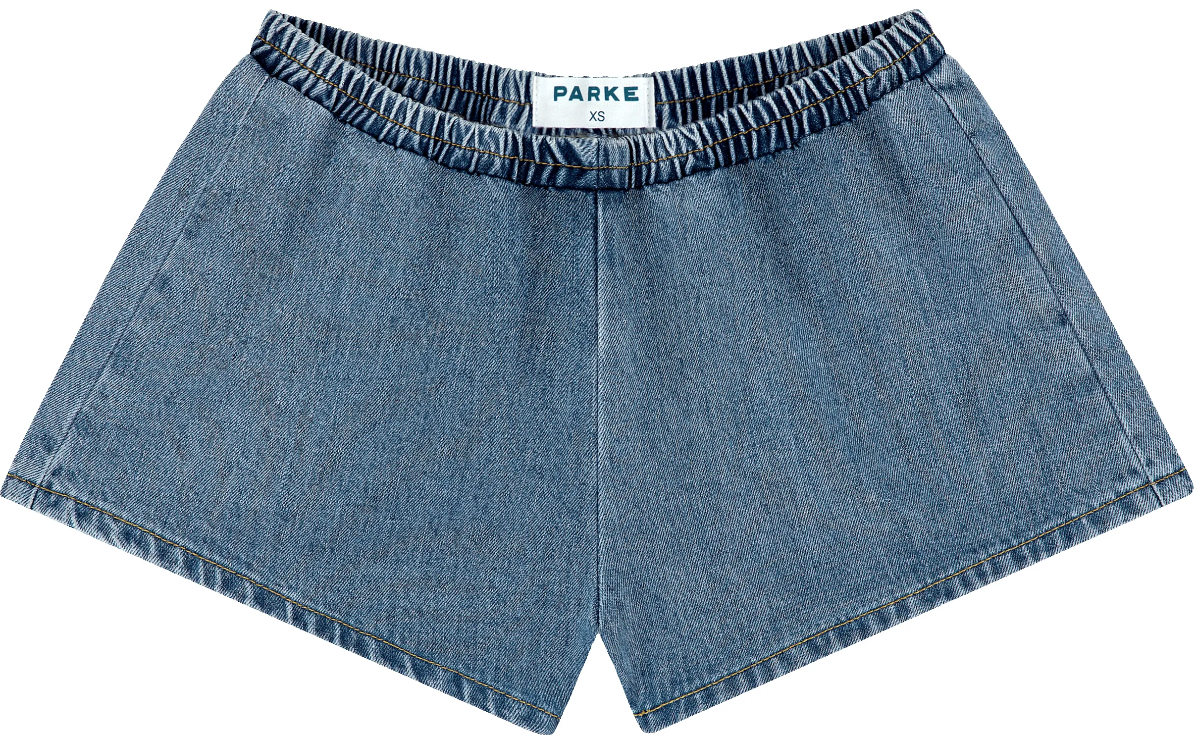 Elastic Denim Short sold by Parke Official