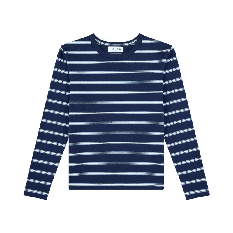 Maggie & Emma Long Sleeve Striped T-Shirt sold by Parke Official