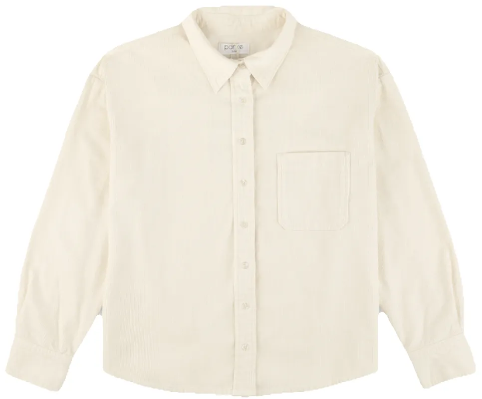 Corduroy Shirt - Cream sold by Parke Official