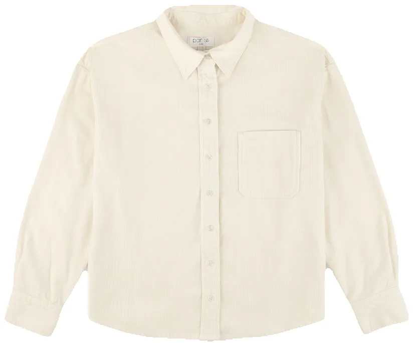 Corduroy Shirt - Cream sold by Parke Official