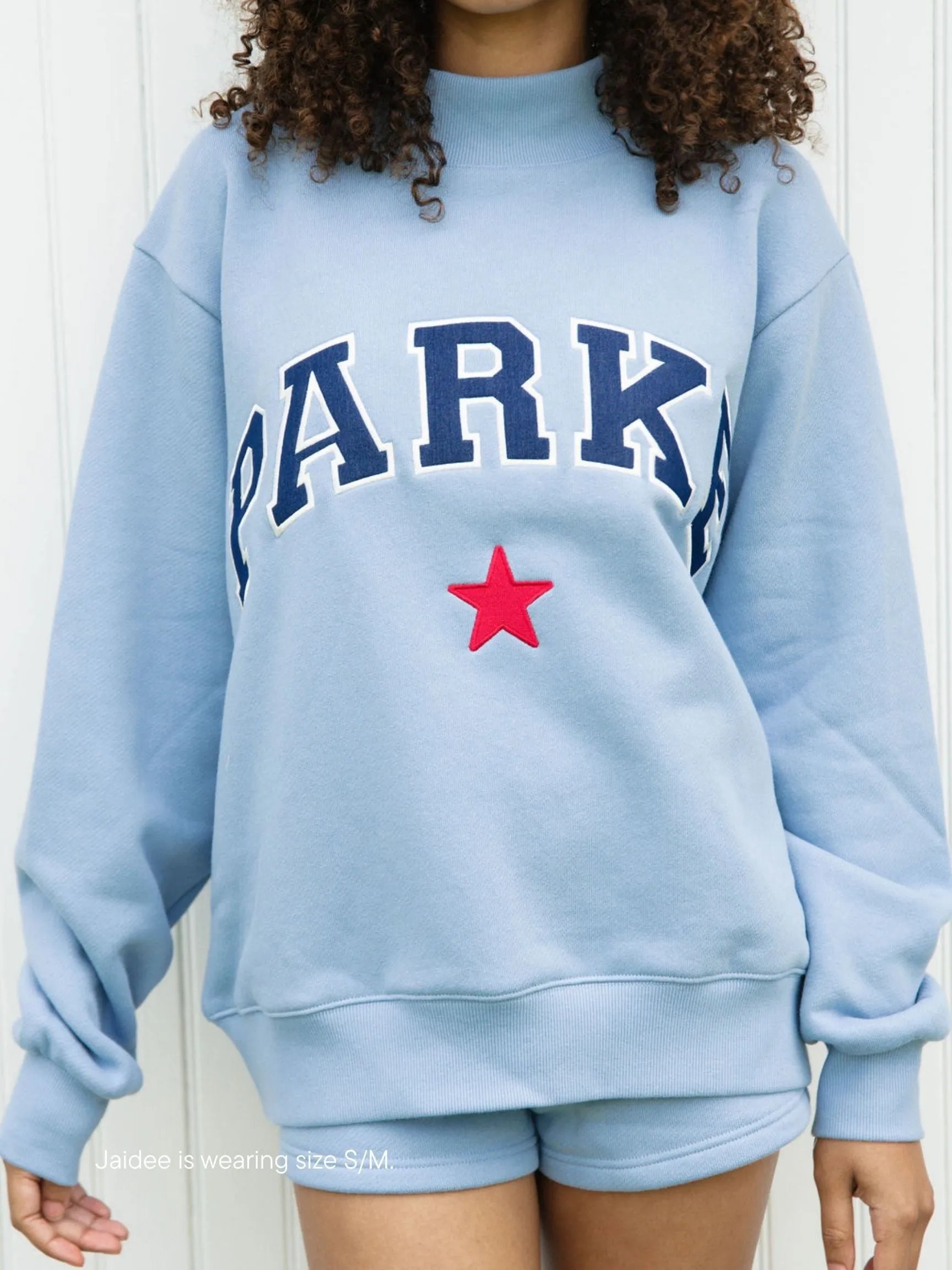 Varsity Star Mockneck - Sky Denim sold by Parke Official product image thumbnail 2