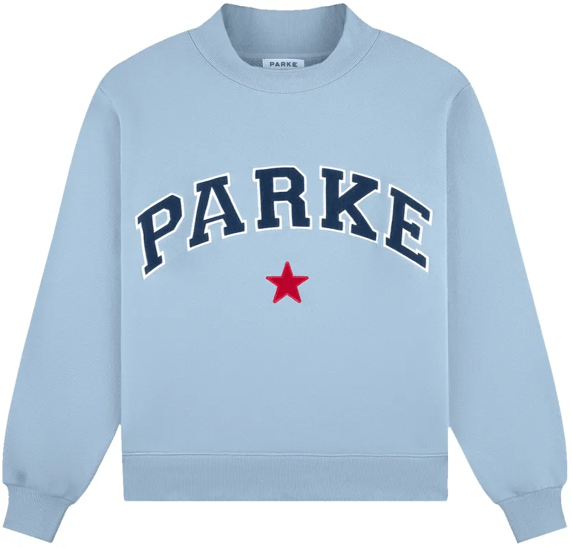 Varsity Star Mockneck - Sky Denim sold by Parke Official