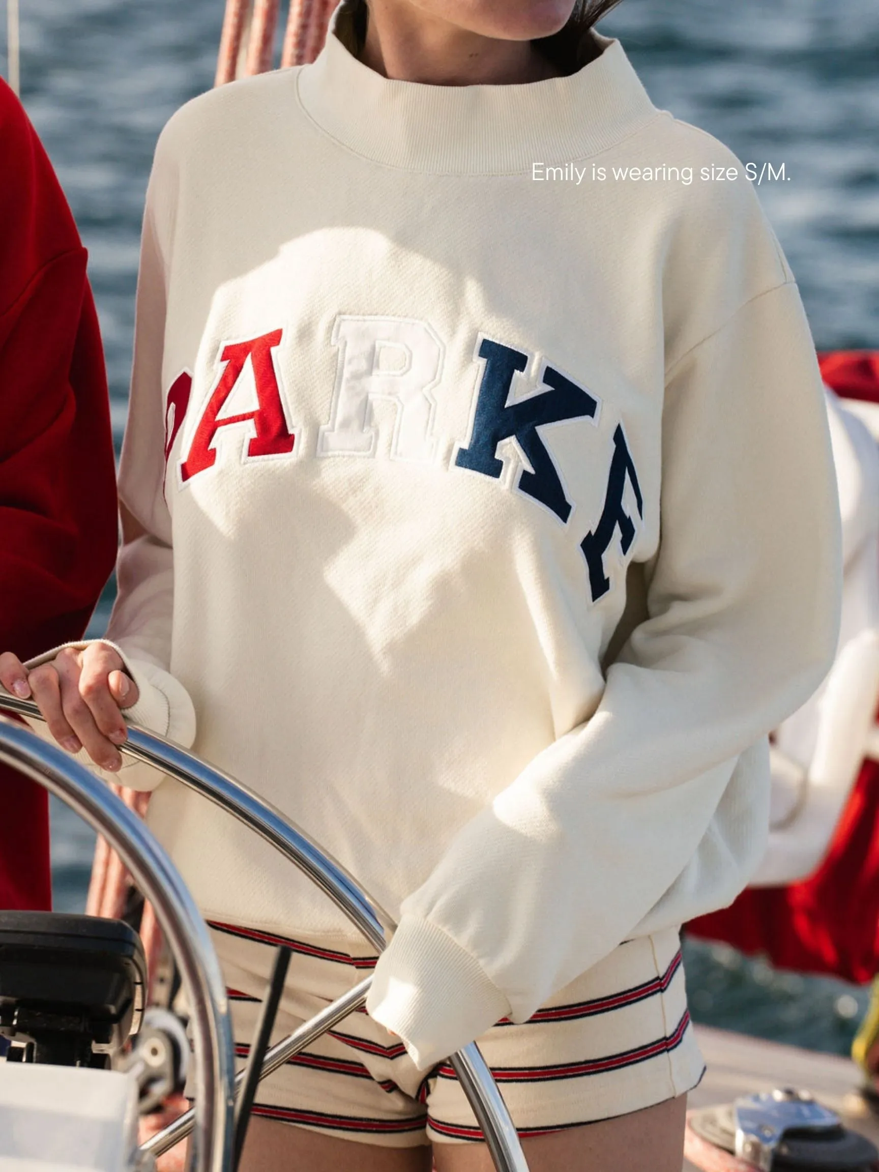 Varsity Mockneck - Coastal sold by Parke Official product image thumbnail 4