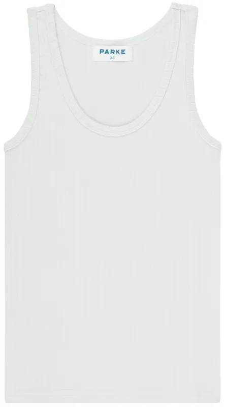 Pointelle Tank - Something Blue sold by Parke Official