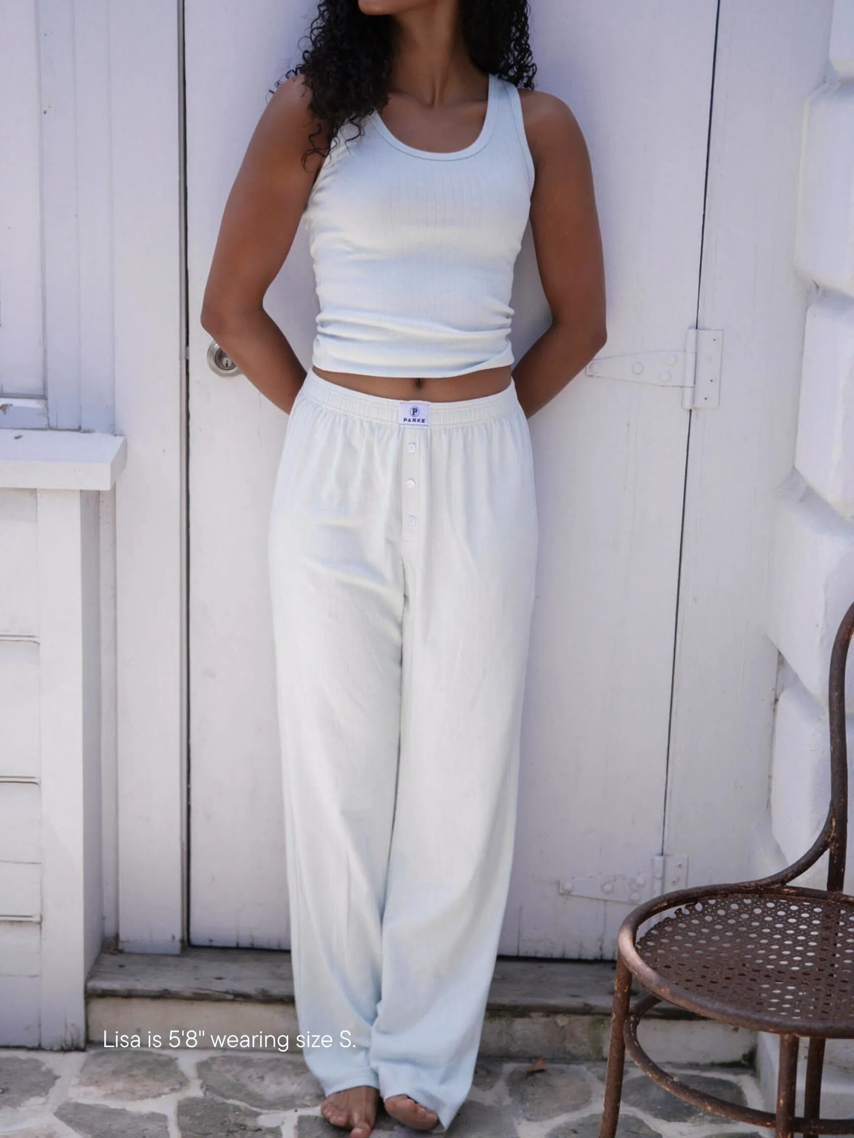 Pointelle Pants - Something Blue sold by Parke Official product image thumbnail 2