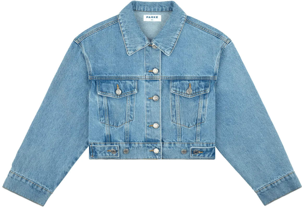 Adjustable Denim Jacket - Vintage Wash sold by Parke Official