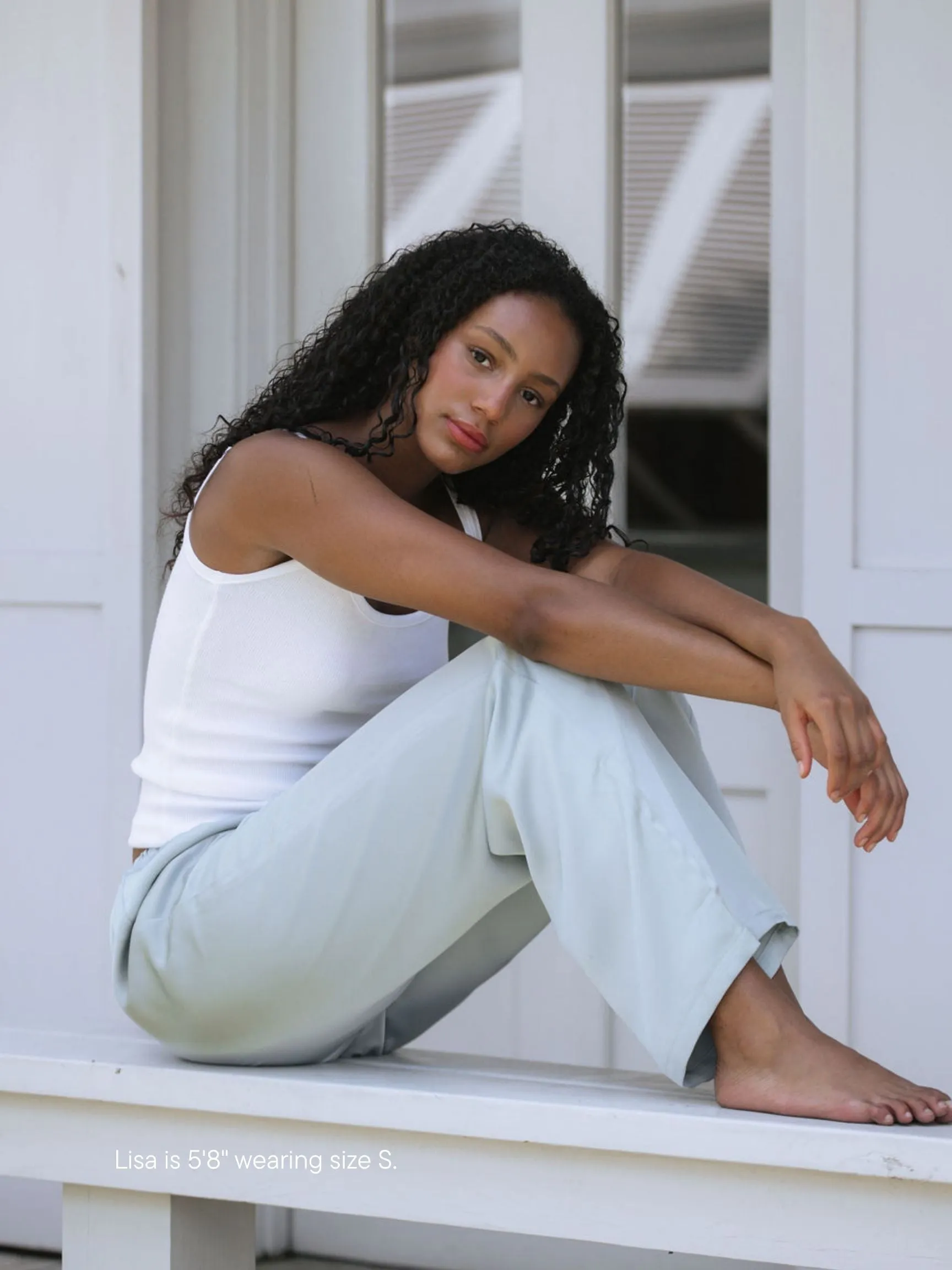 Satin Pants - Something Blue sold by Parke Official product image thumbnail 2