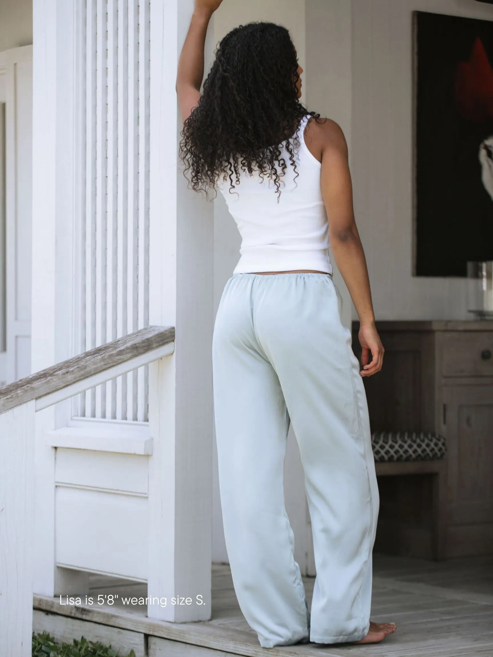 Satin Pants - Something Blue sold by Parke Official product image thumbnail 3