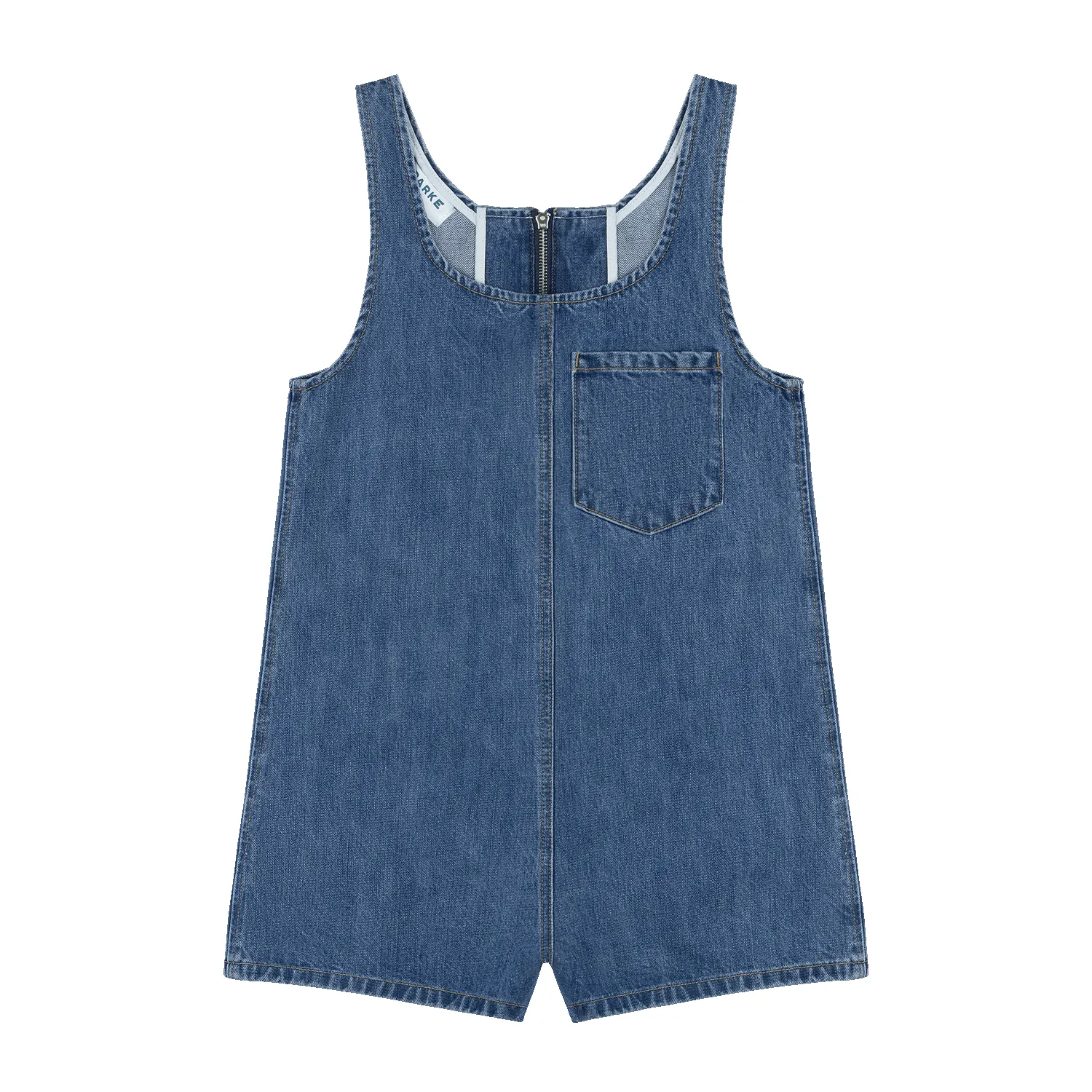 Tank Top Denim Romper - Medium Wash sold by Parke Official