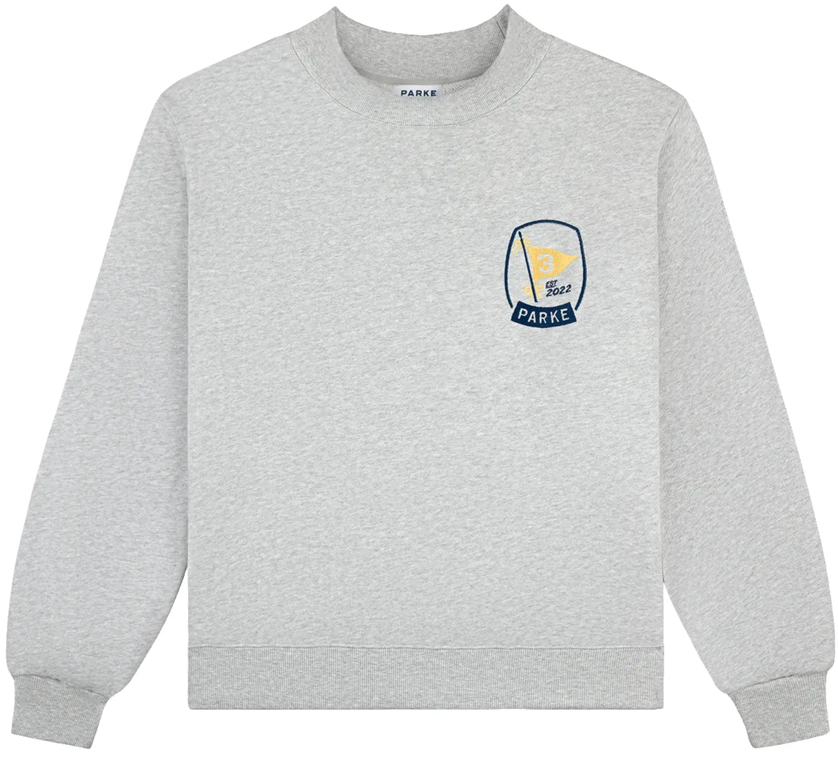 Embroidered Birthday Mockneck - Classic Grey sold by Parke Official
