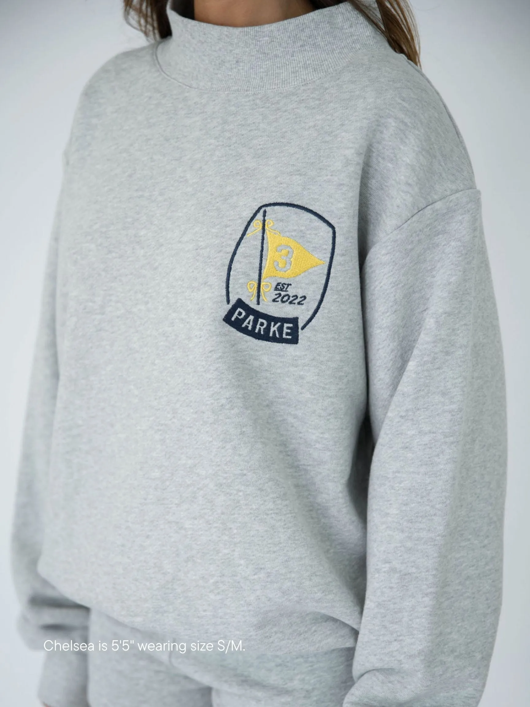 Embroidered Birthday Mockneck - Classic Grey sold by Parke Official product image thumbnail 2