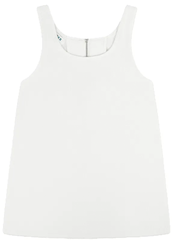Denim Mini Dress - White sold by Parke Official