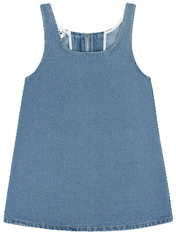 Denim Mini Dress - Vintage Wash sold by Parke Official