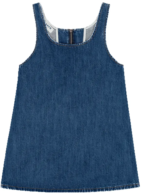 Denim Mini Dress - Medium Wash sold by Parke Official