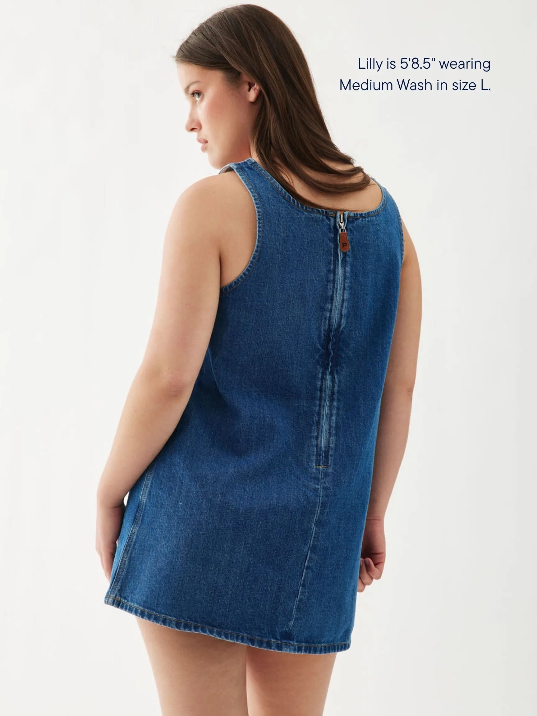 Denim Mini Dress - Medium Wash sold by Parke Official product image thumbnail 3