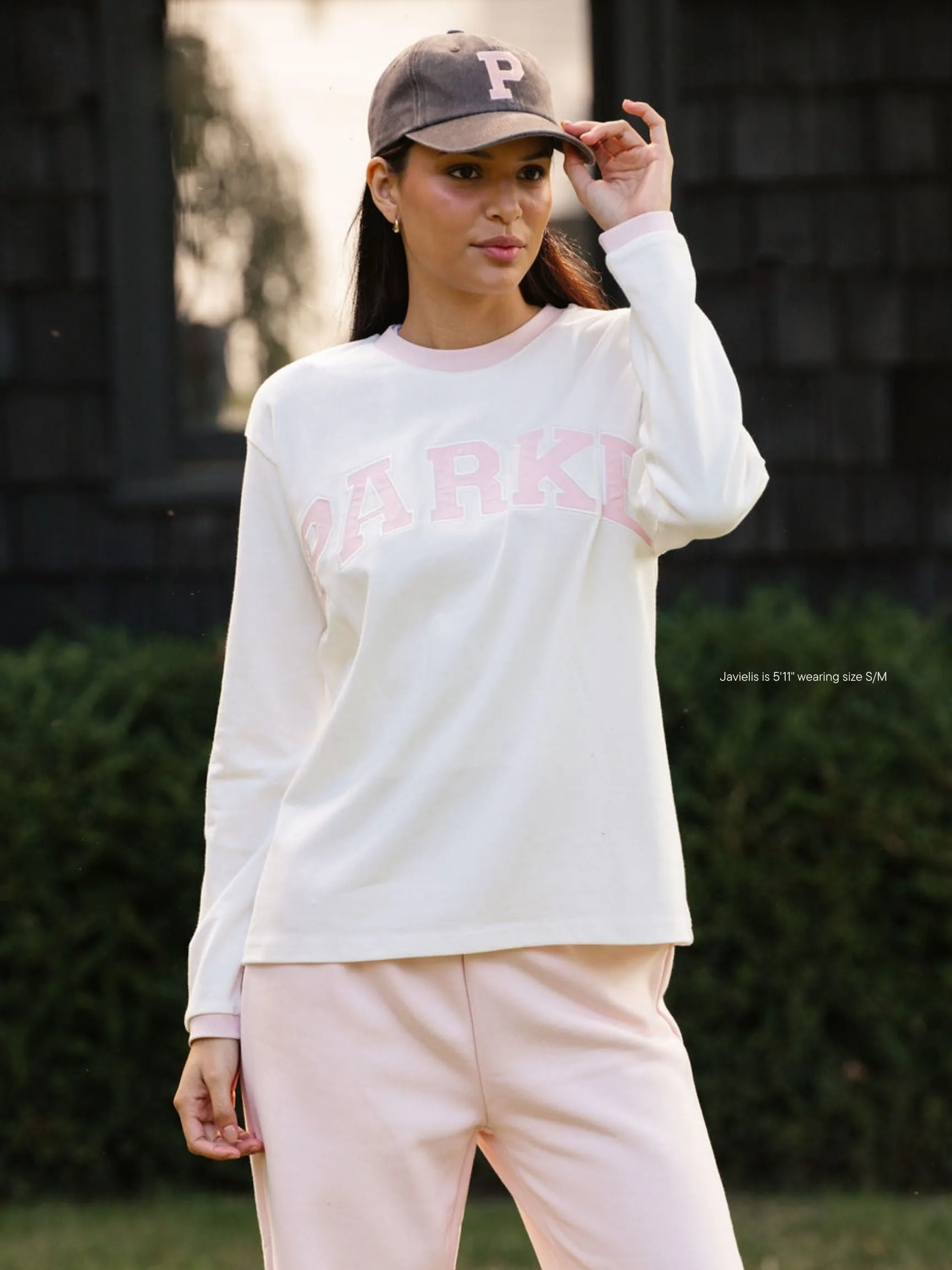 Varsity Long Sleeve T-Shirt - Rose sold by Parke Official product image thumbnail 2