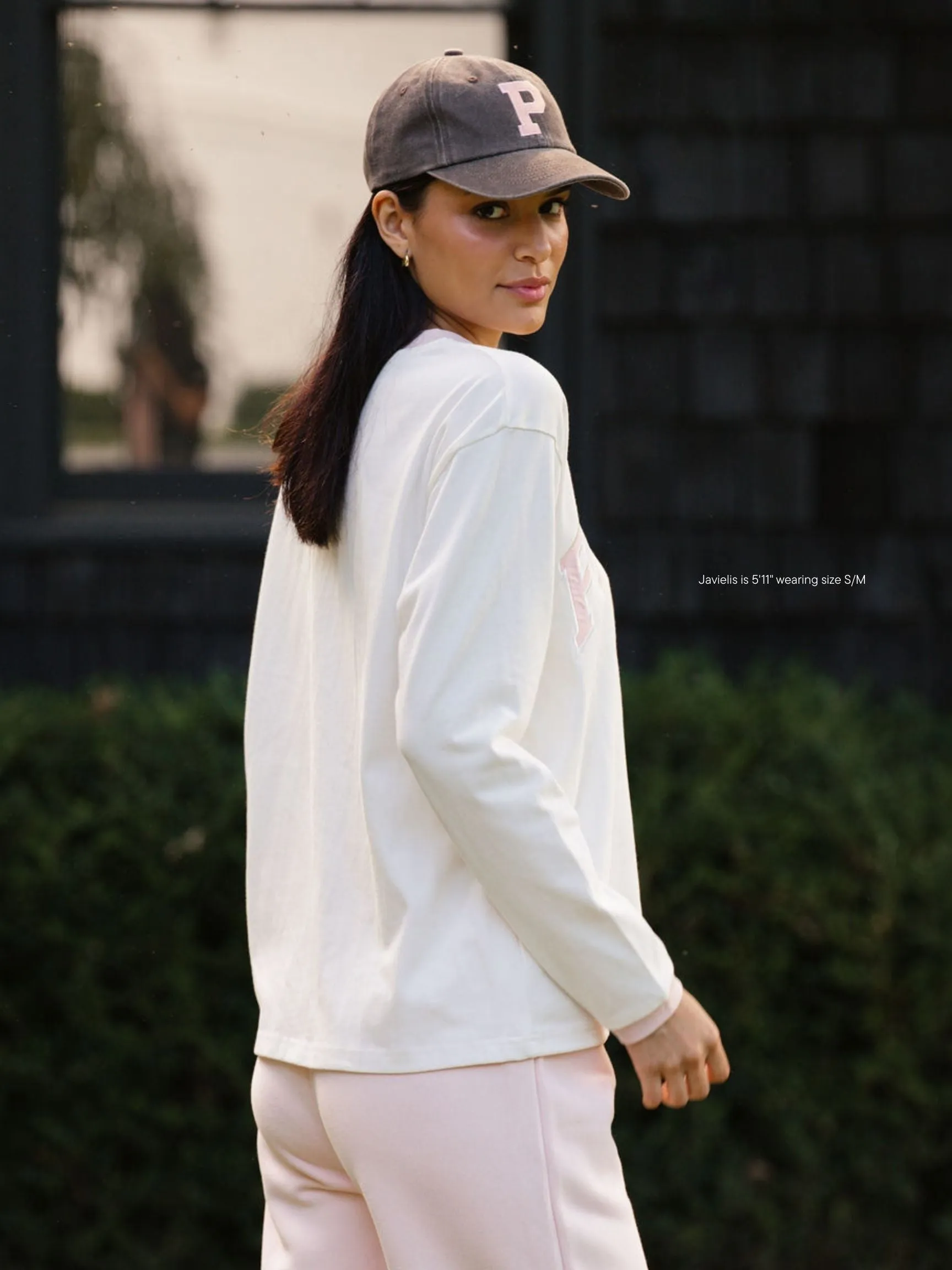 Varsity Long Sleeve T-Shirt - Rose sold by Parke Official product image thumbnail 4