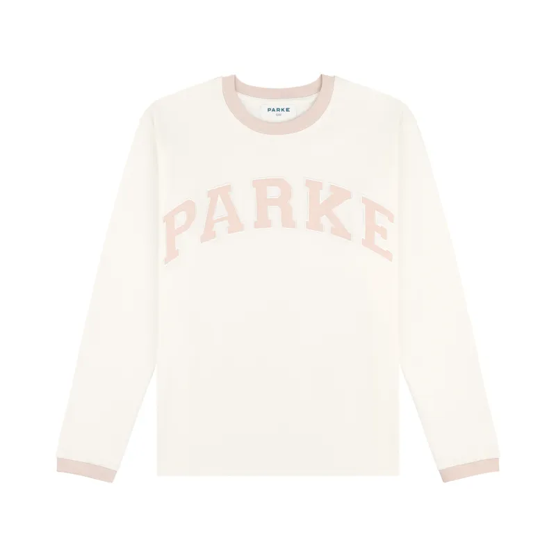 Varsity Long Sleeve T-Shirt - Rose sold by Parke Official