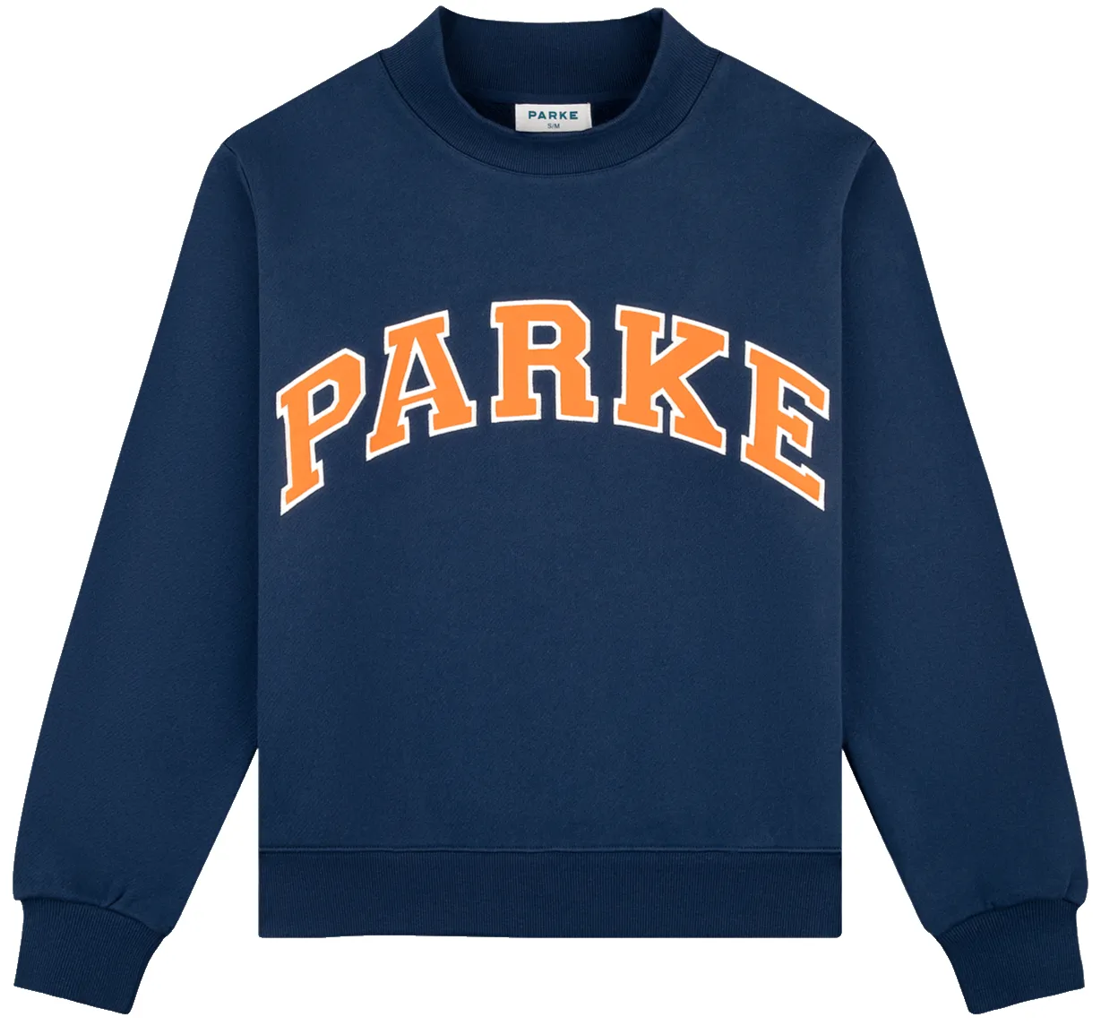 Varsity Mockneck - Denim + Amber sold by Parke Official