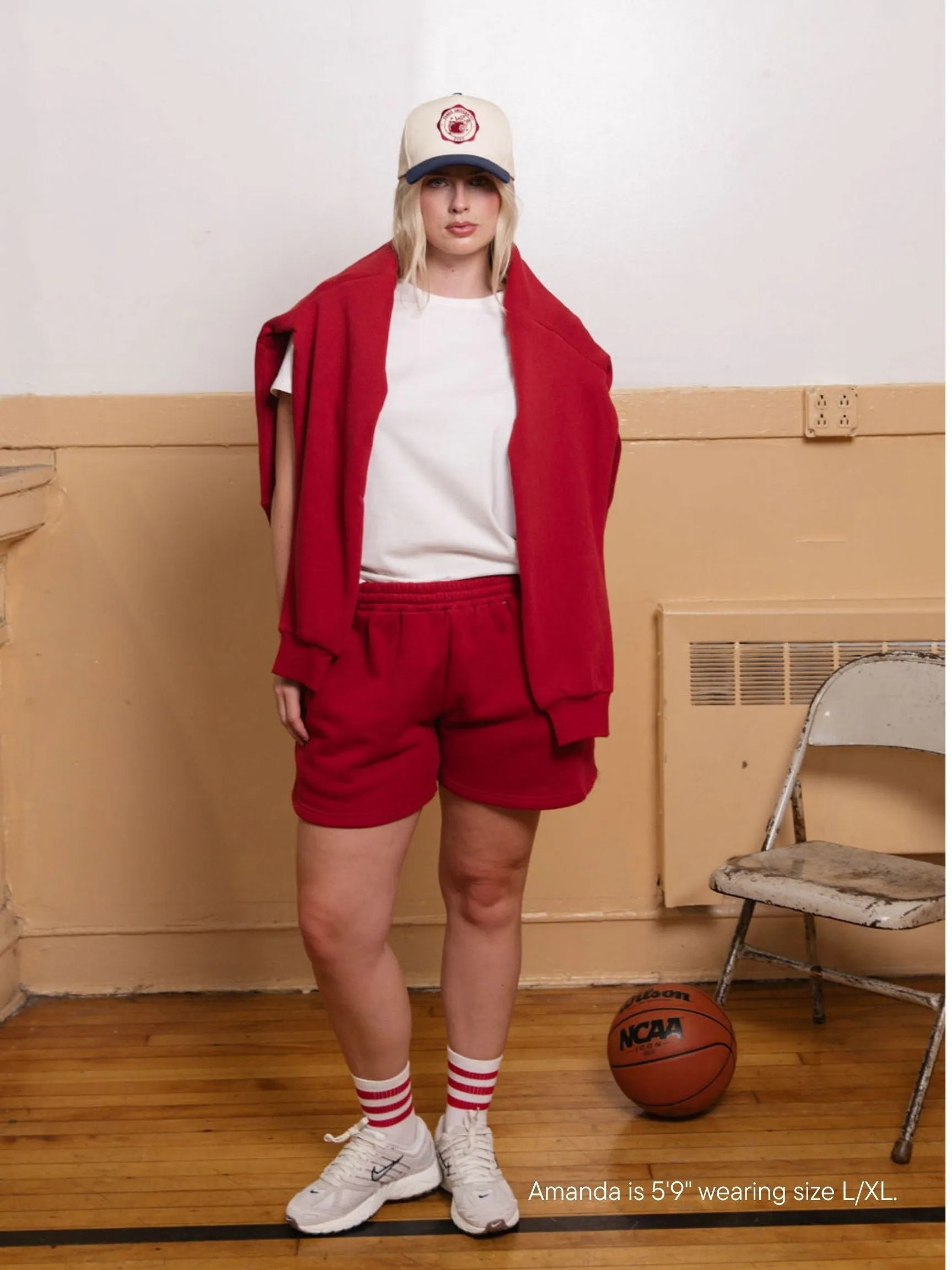 Lounge Sweatshorts - Crimson sold by Parke Official product image thumbnail 2