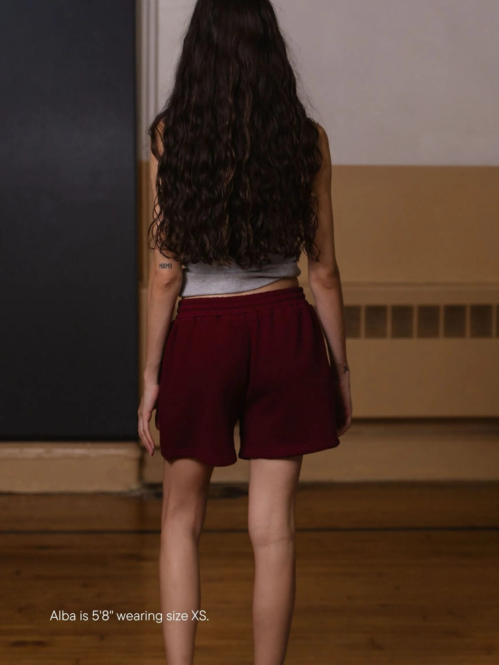 Lounge Sweatshorts - Maroon sold by Parke Official product image thumbnail 4