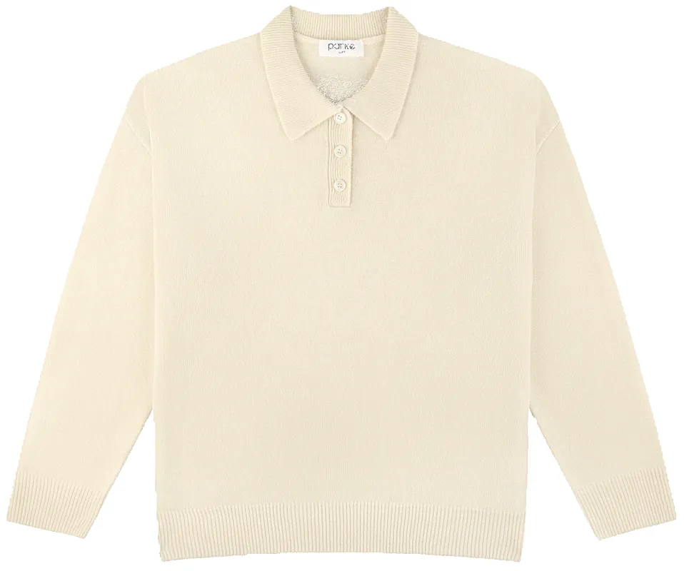 Polo Sweater - Cream made by Parke Official