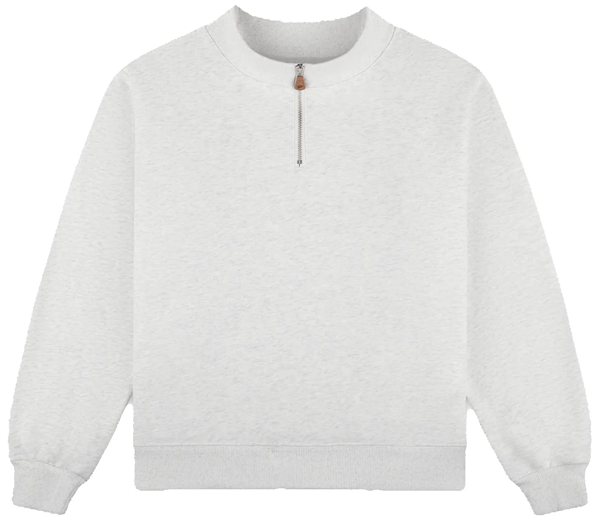 Quarter Zip Mockneck - Heather Grey sold by Parke Official