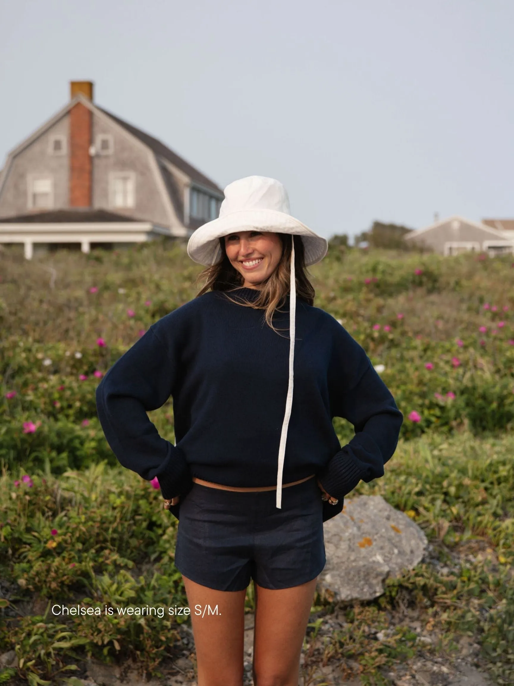Cotton Crewneck Sweater - Navy sold by Parke Official product image thumbnail 3