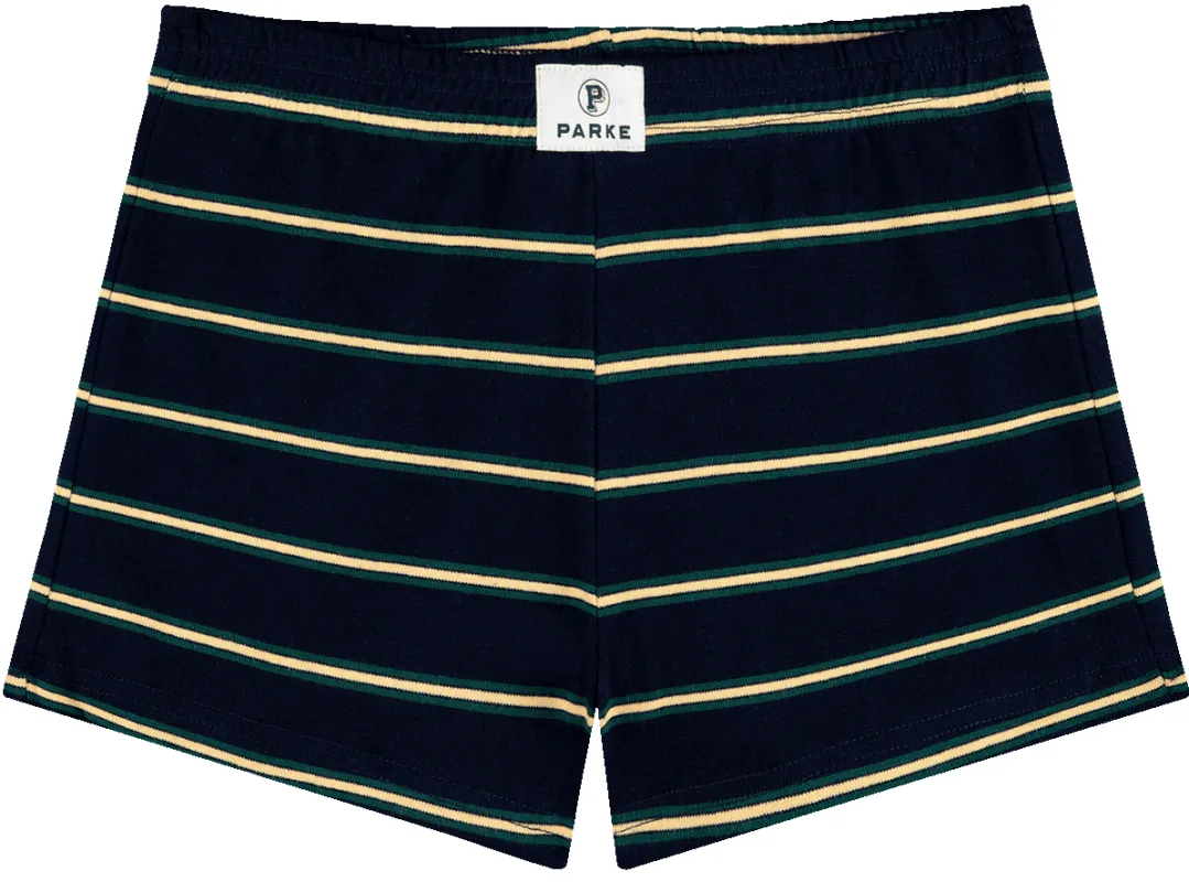 Cotton Mini Short - Denim Stripe sold by Parke Official