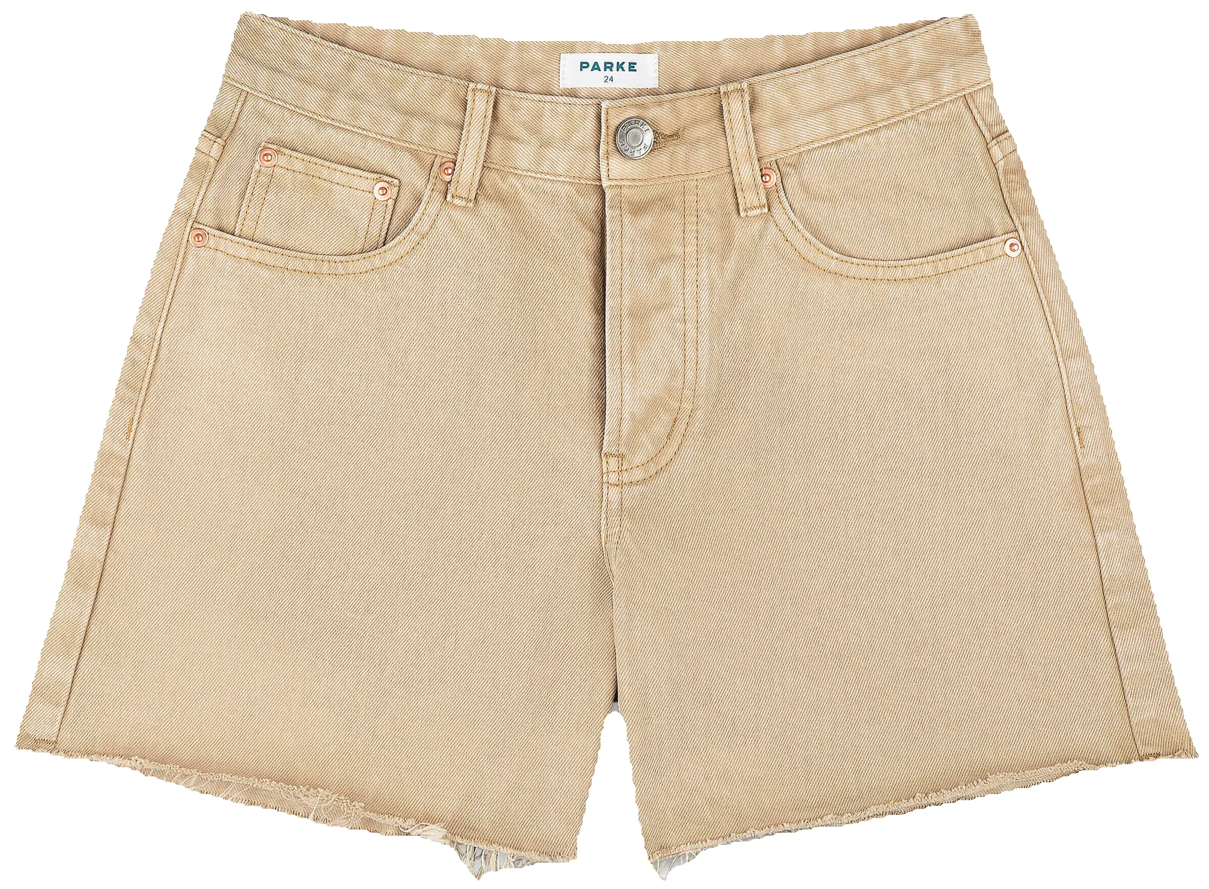 Long Baggy Shorts - Camel sold by Parke Official