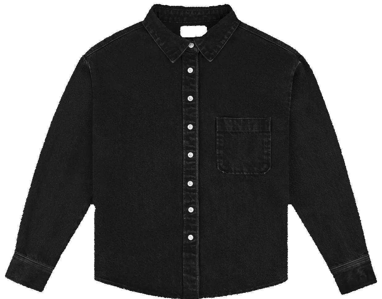 Long Sleeve Denim Shirt - Black sold by Parke Official