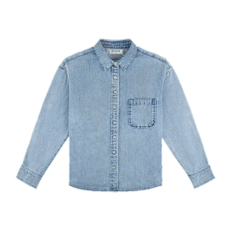 Long Sleeve Denim Shirt - Vintage Wash sold by Parke Official
